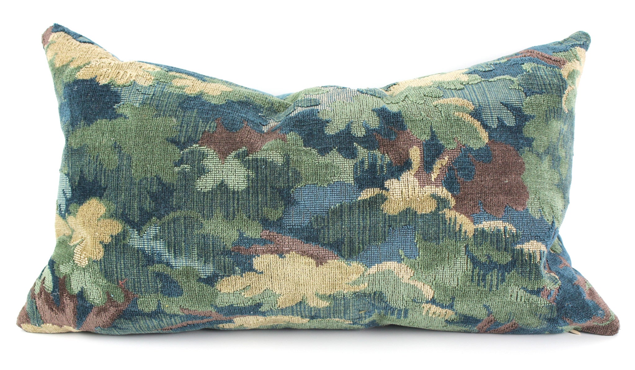 Donghia Floral Leaf velvet pillow