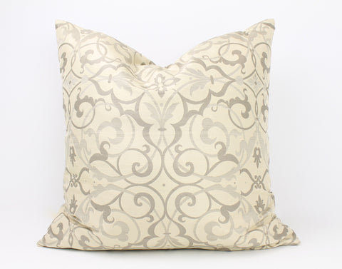 Venetia Silk Damask - Silver