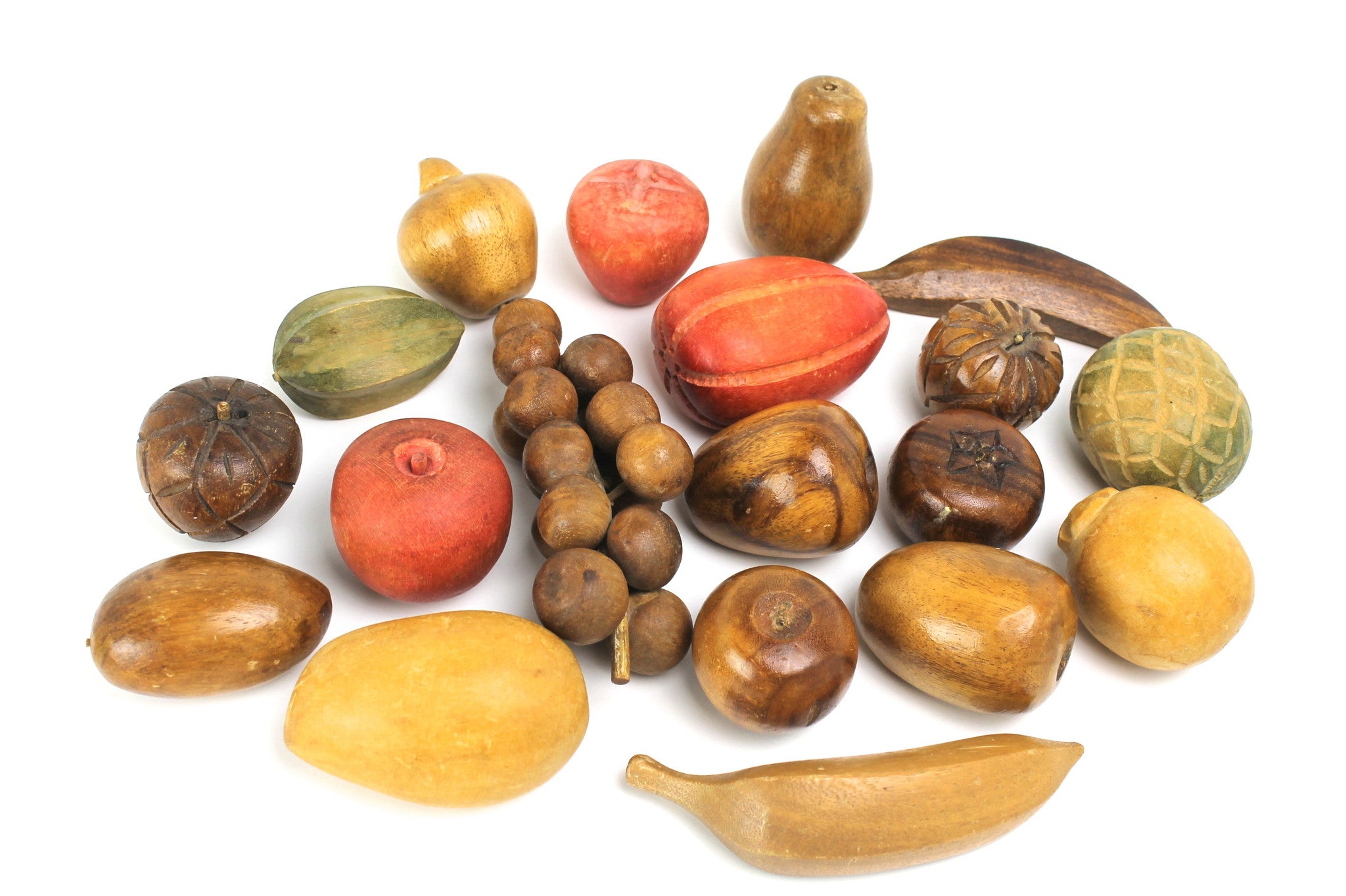 Mid-Century Monkey Wood Fruit Bowl