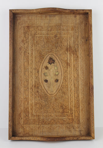 Antique Carved Indian Tray