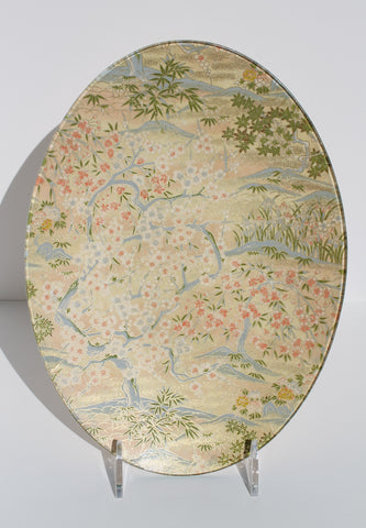 Peach Garden Tray/Oval