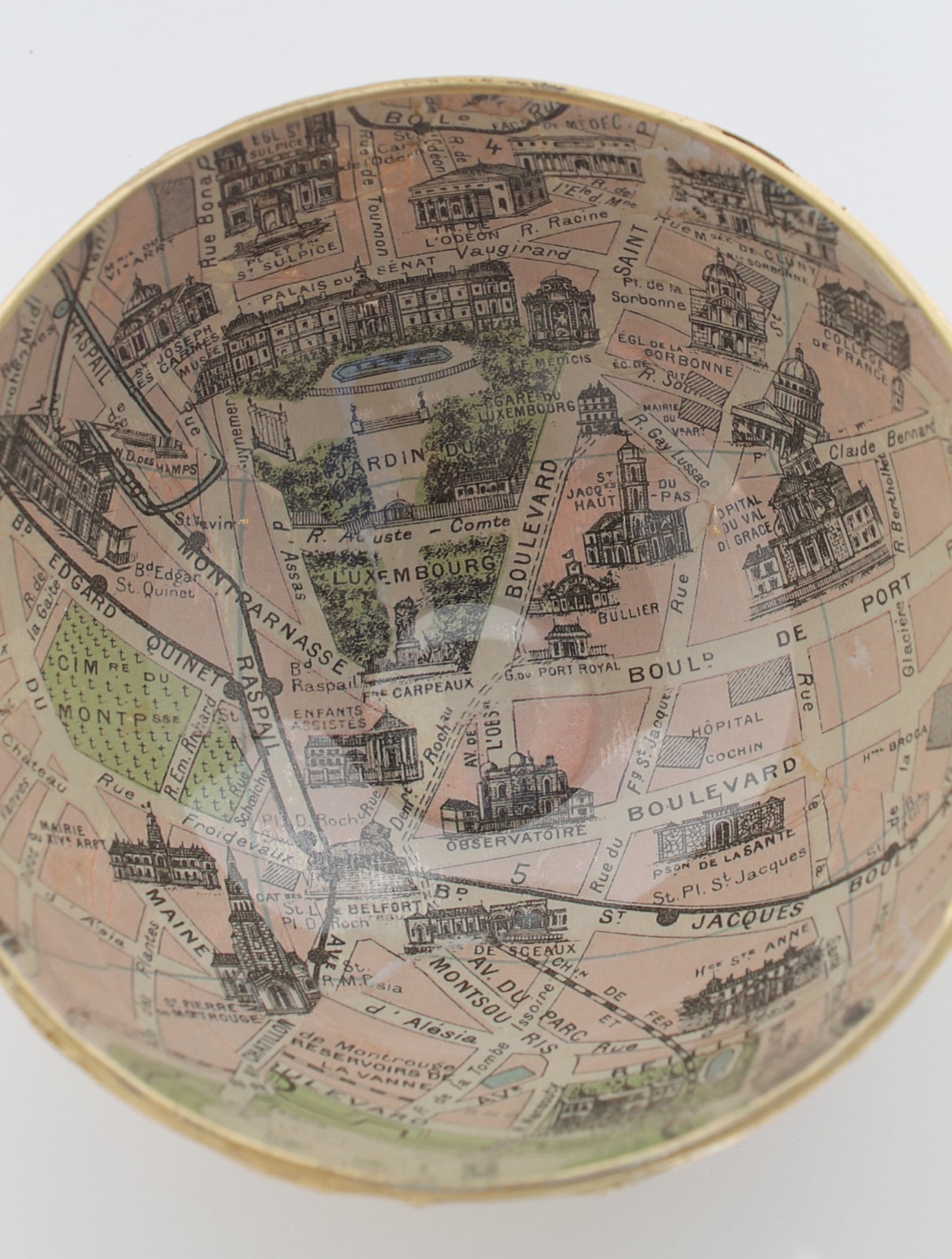 Paris Map Bowl