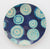 Indigo shibori decoupage plate