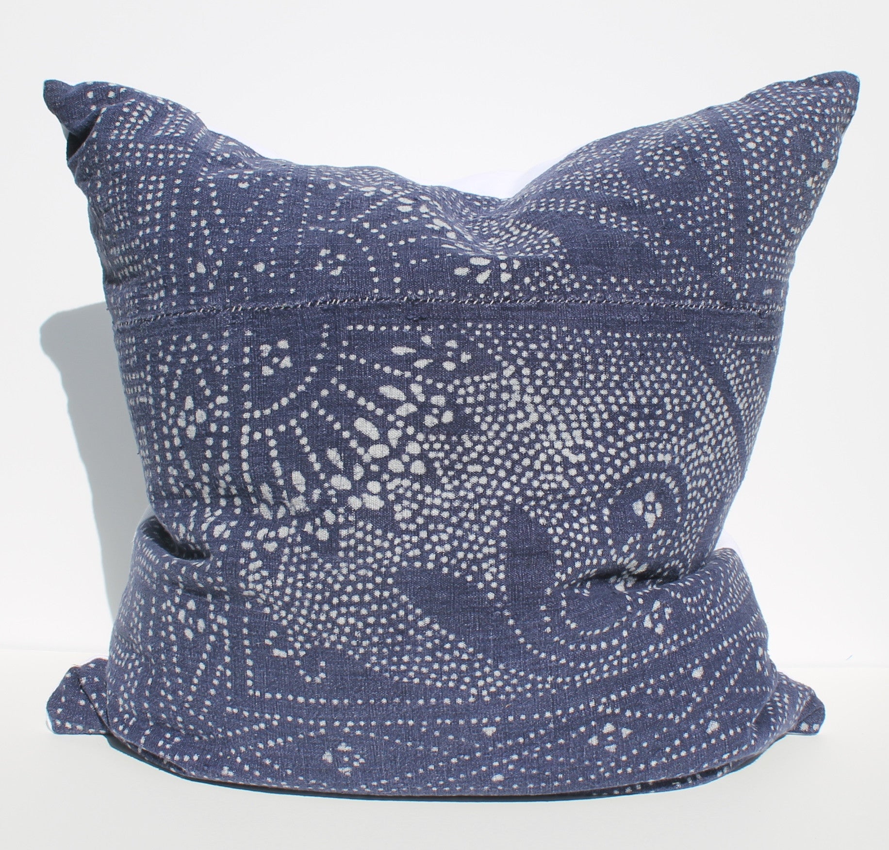 Chinese batik pillow indigo